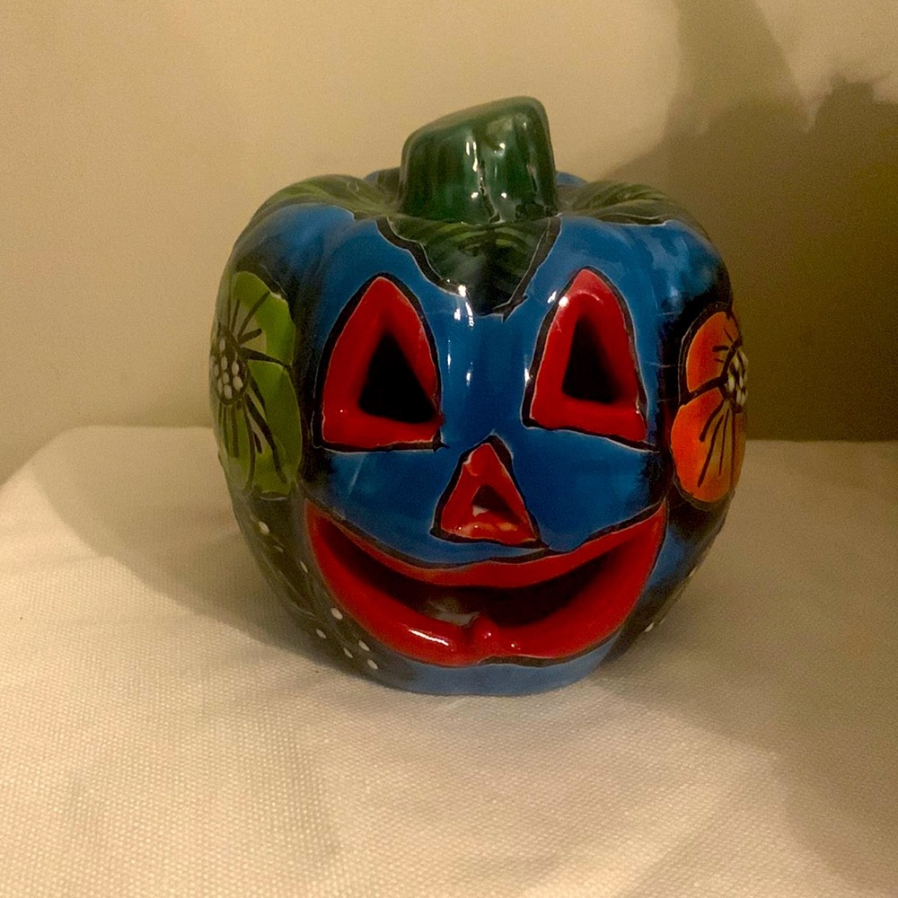 Telavera handpainted pumpkin.